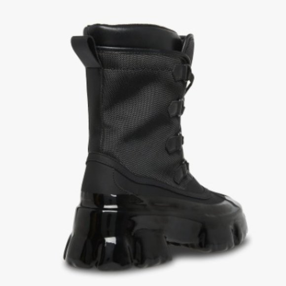 $89 NWT (9.5) Steve Madden Jacquard Black Boot - Picture 4 of 9